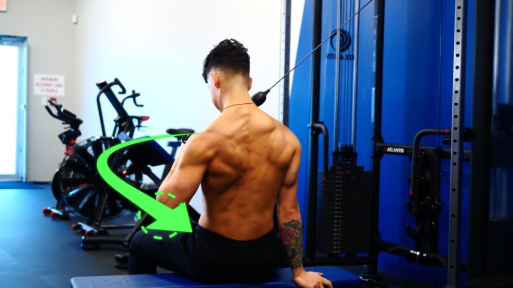 How to perform the rear delt cable pull