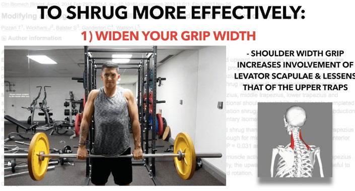 how to barbell shrug