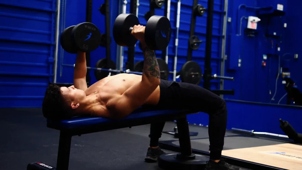 The best chest exercises decline dumbbell chest press